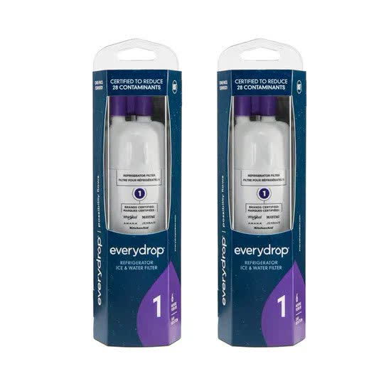 everydrop by Whirlpool Ice and Water Refrigerator Filter 1, EDR1RXD1, Single-Pack , Purple